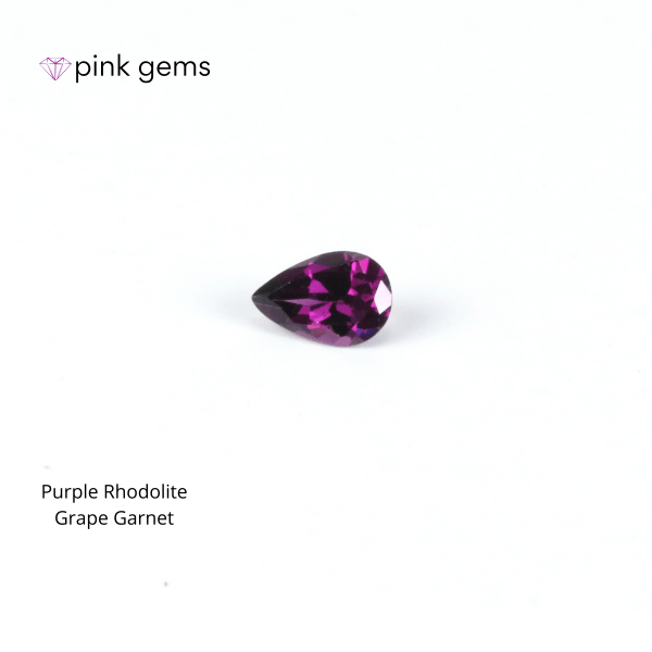 Rhodolite - purple garnet (grape garnet) - [5x7/6x8/7x9 mm] pear - bulk - pink gems