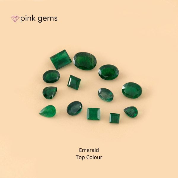 Emerald - top colour - luxury - pink gems