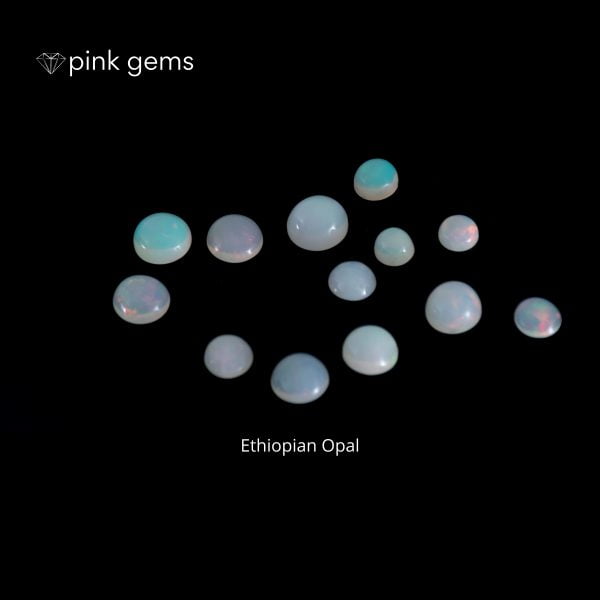 Ethiopian opal - round - bulk - pink gems