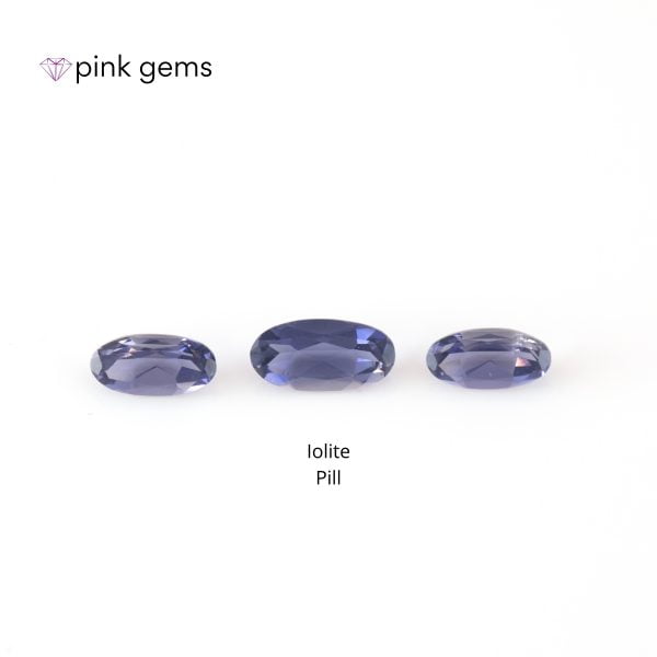 Iolite - pills - bulk - pink gems