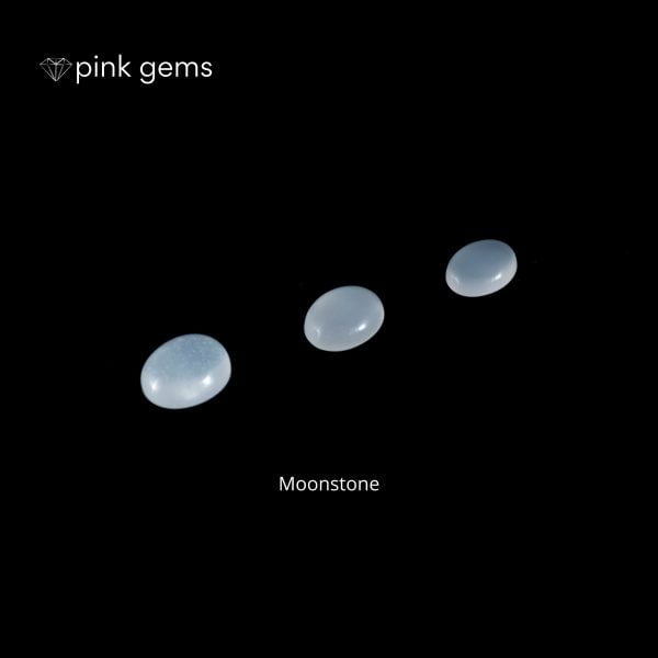 Moonstone - oval- bulk - pink gems