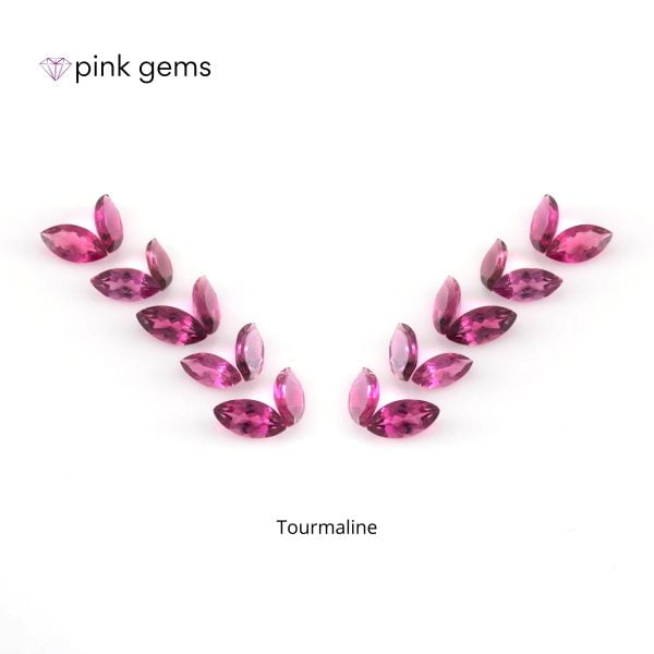 Tourmaline - marquise - bulk - pink gems
