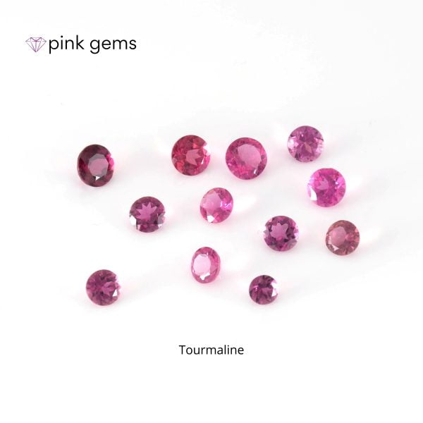Tourmaline - round - bulk - pink gems